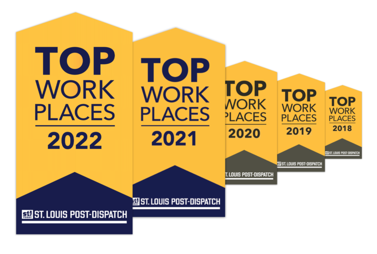 Flat World has been named a Top Workplace by the St. Louis Post-Dispatch every year since 2018