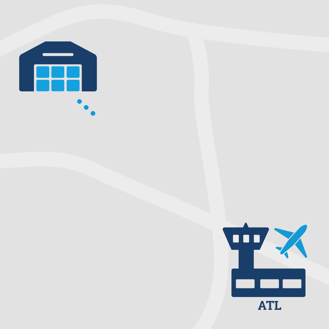 Map of Atlanta, GA